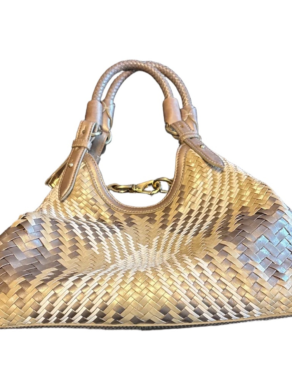 Cole Haan Woven Ombre Shoulder Bag with Dust Cover - Picture 3 of 15